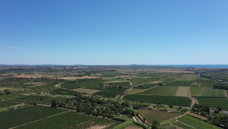 Vineyards-aerial-view-France-Serignan-Occitanie